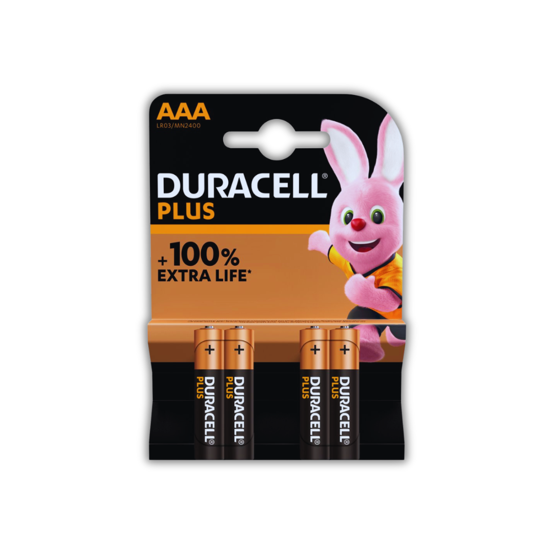 Duracell Plus 100% AAA 4pk