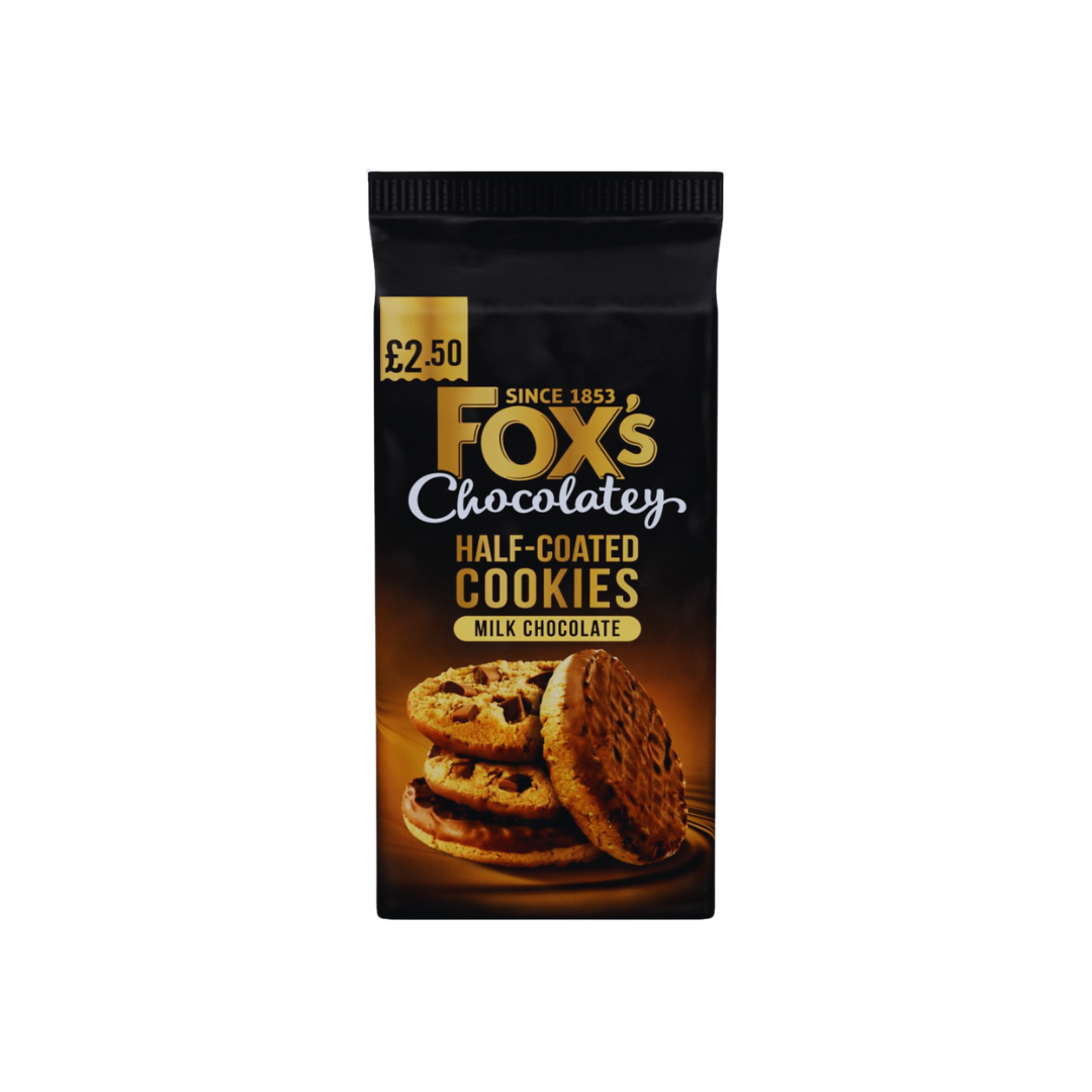 Fox's Fabulous Half Coated Milk Chocolate Cookies 175g