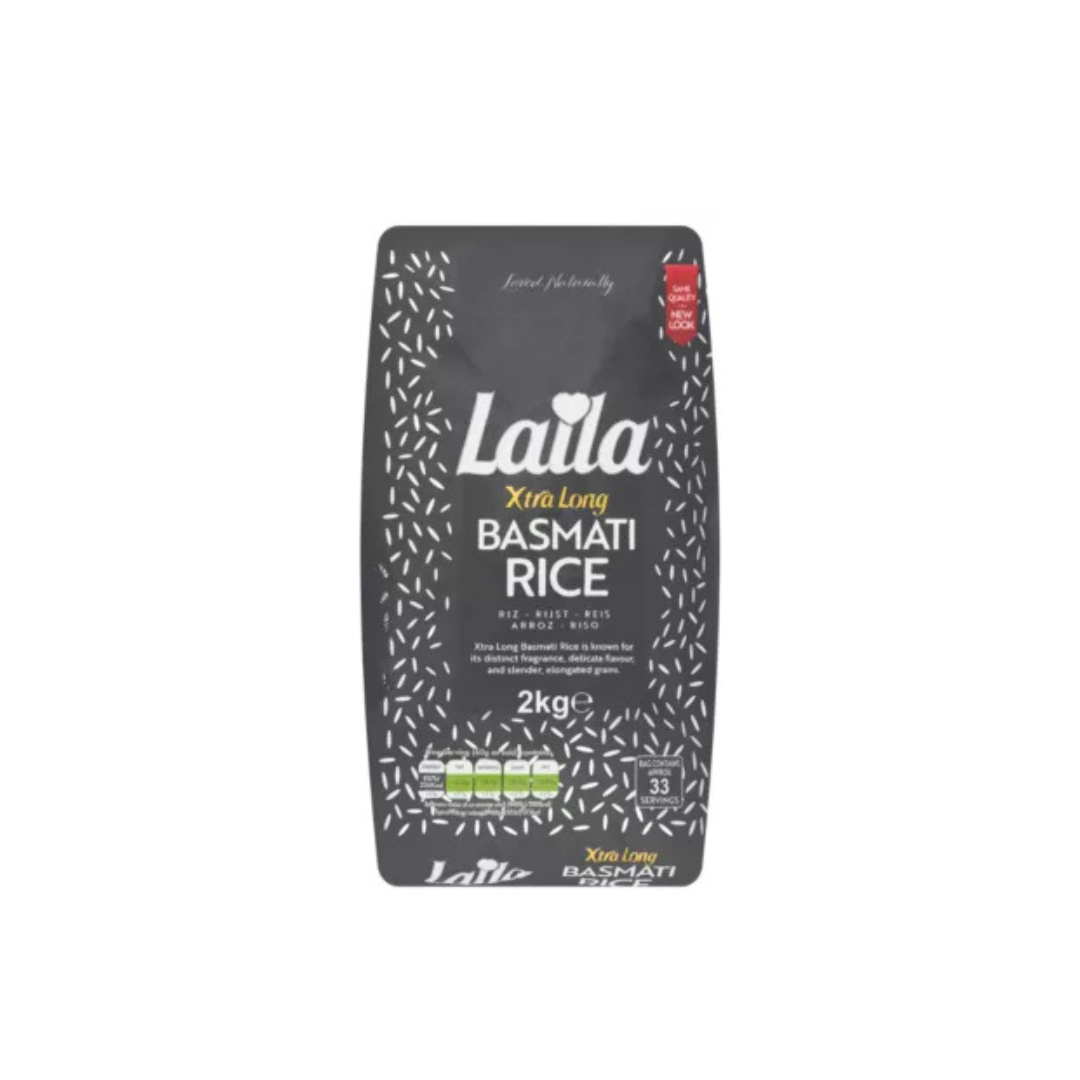 Laila Xtra Long Basmati Rice 2kg