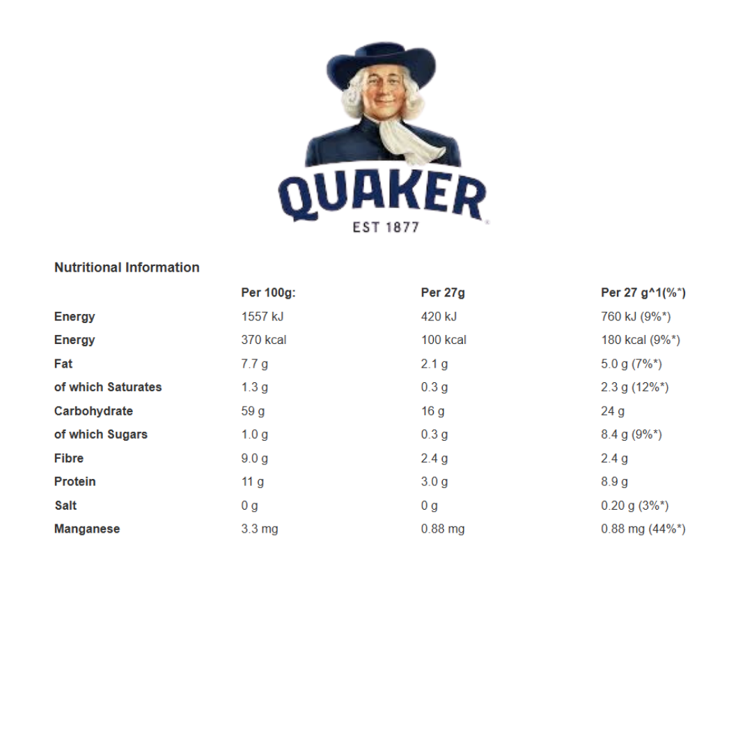 Quaker Oat So Simple Original Porridge Sachets  6 x 27g