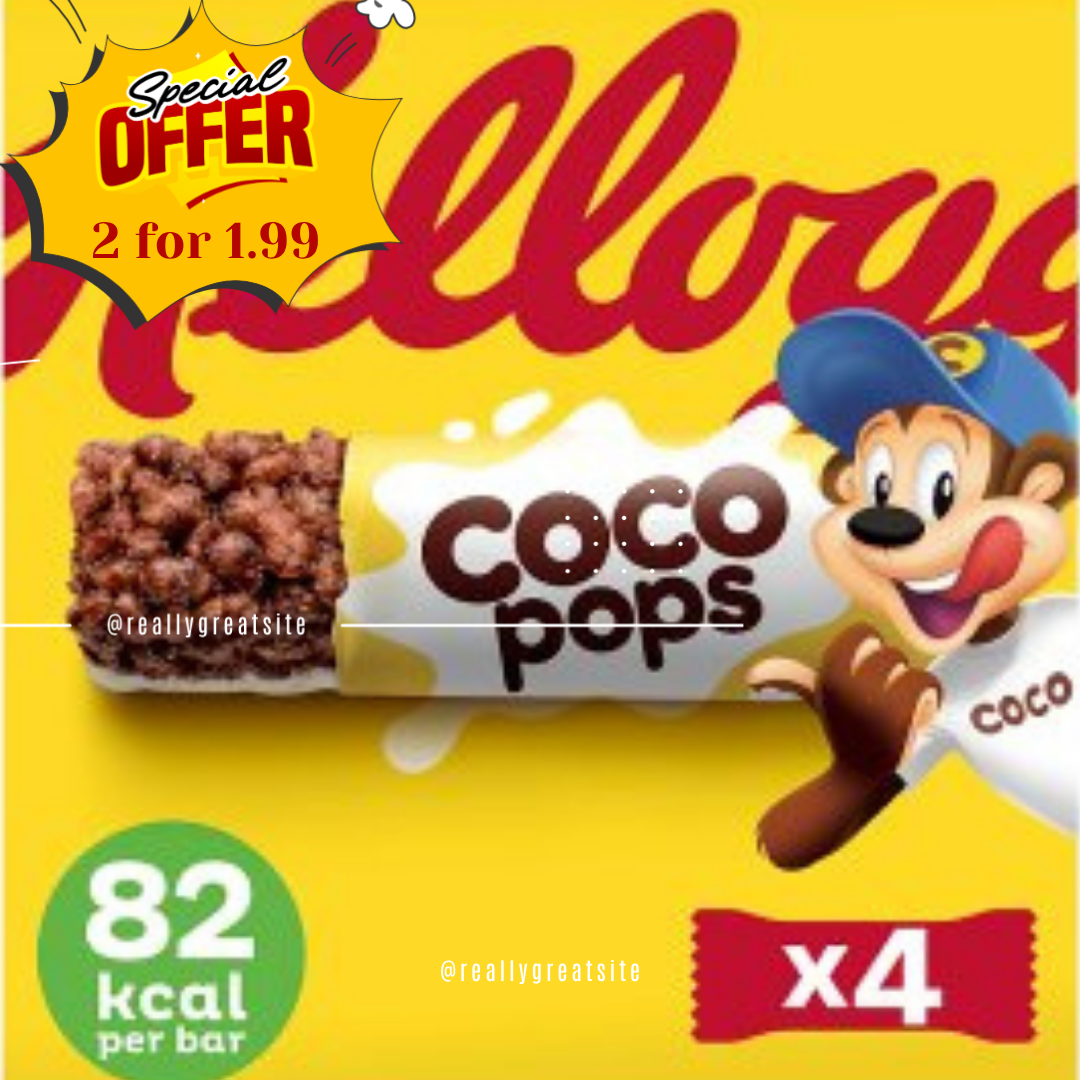 Kellogg’s Coco Pops Snack Bar (4 × 20 g)