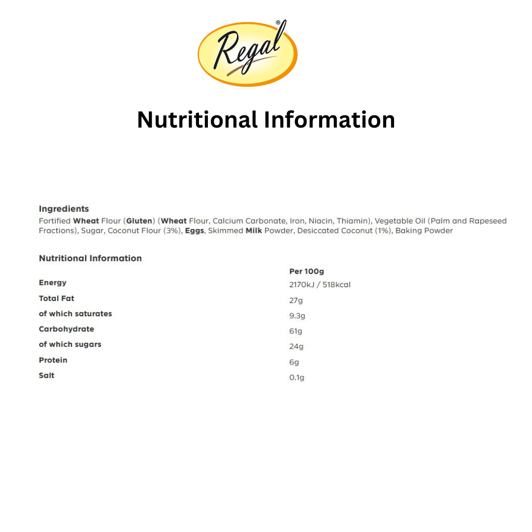 Regal Coconut Cookies – 12pcs, 200g