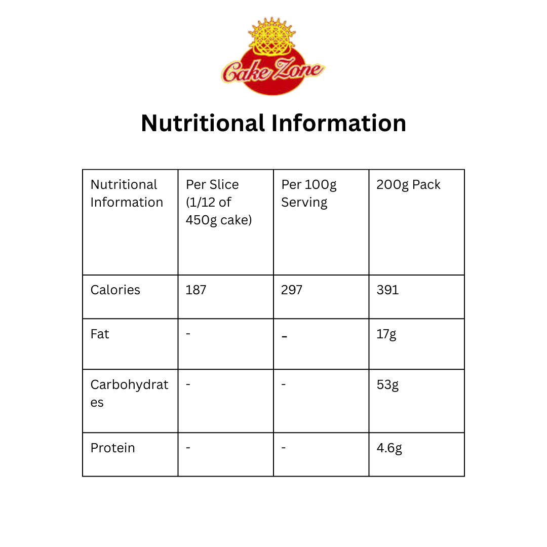 Cake Zone Custard Sponge Slice 210g