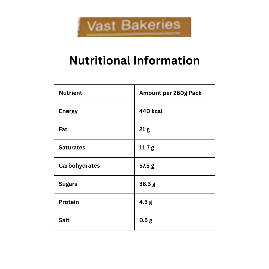 Vast Bakeries 6 Brownies 260g
