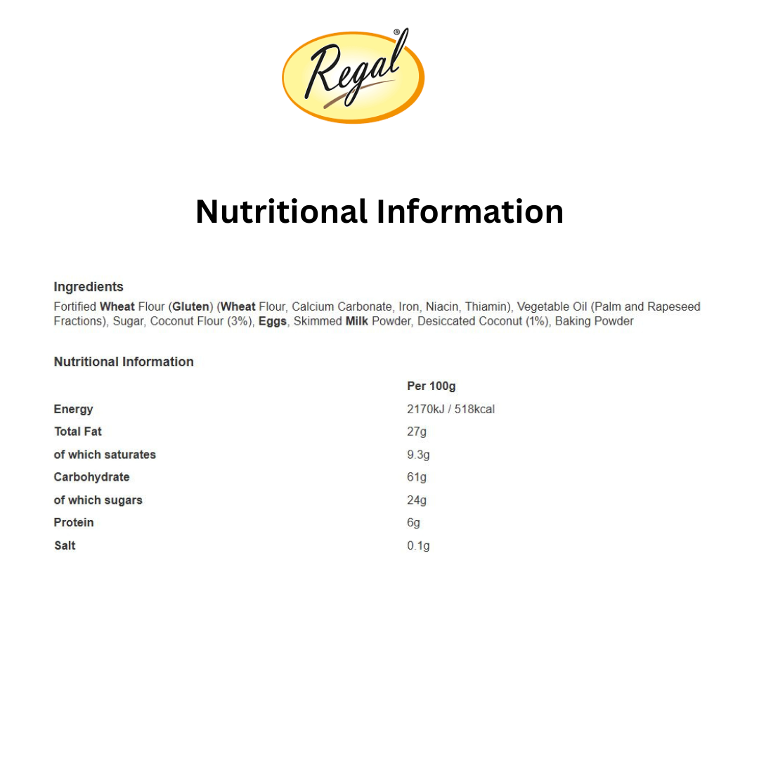 Regal Bakery Coconut Cookies – 18pcs