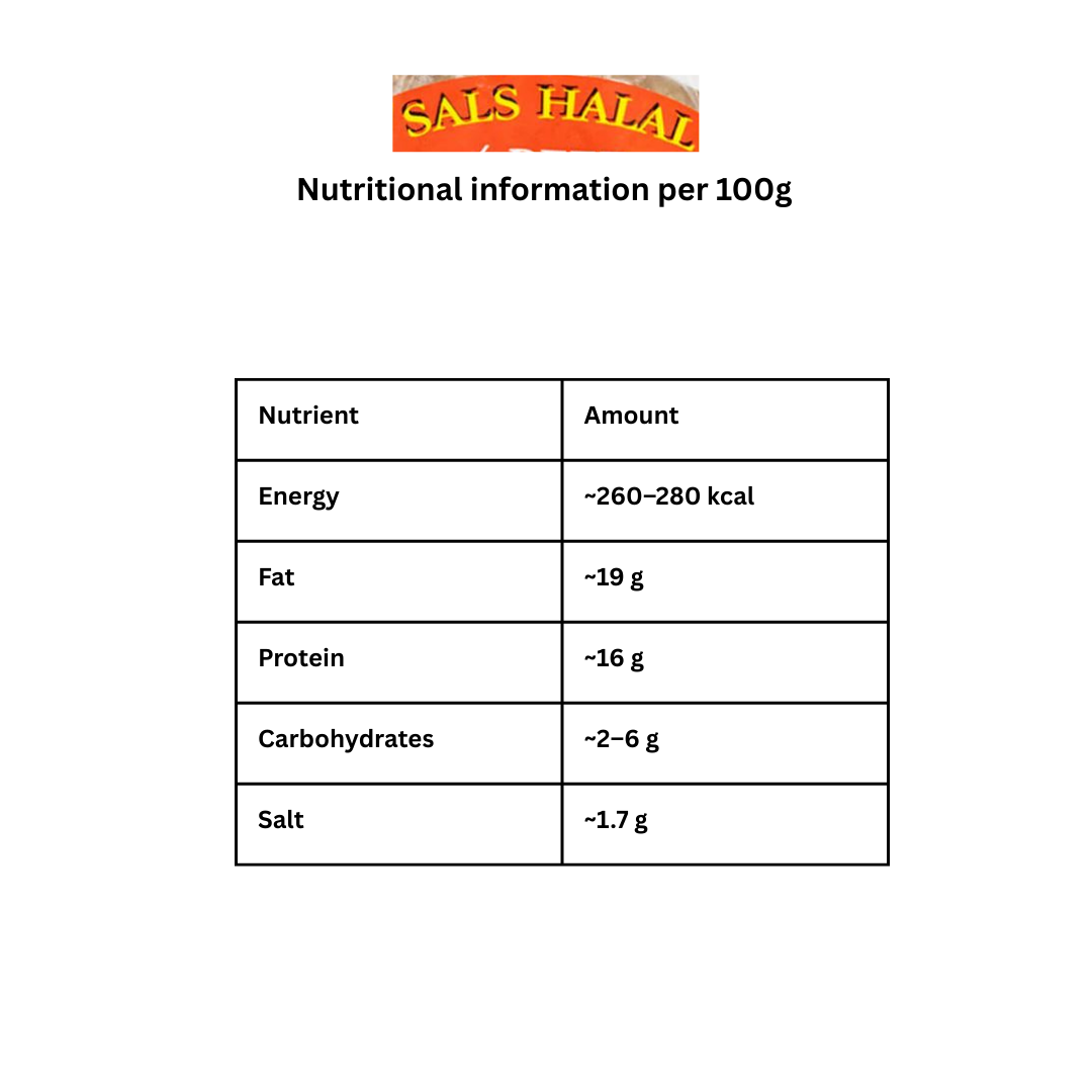 Sals Halal Beef Quarter Pounders (Pack of 20)