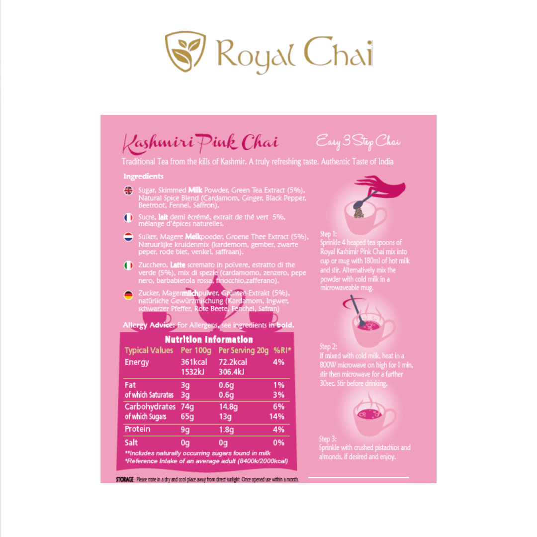 Royal Chai Kashmiri Tub 400g