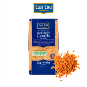 East End Red Split Lentils - 500g & 2kg Options | Masoor Dal