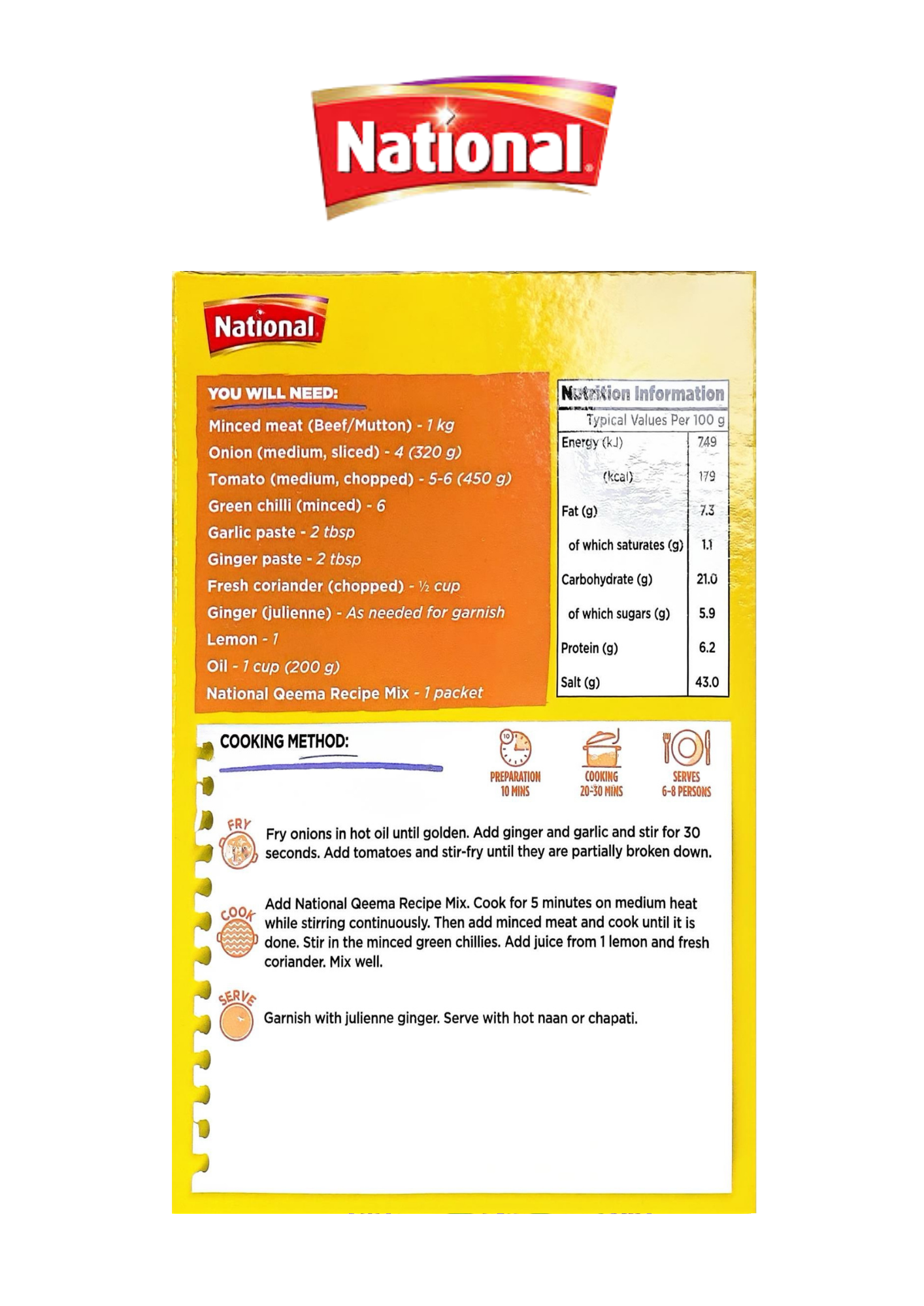 National Qeema Recipe Mix