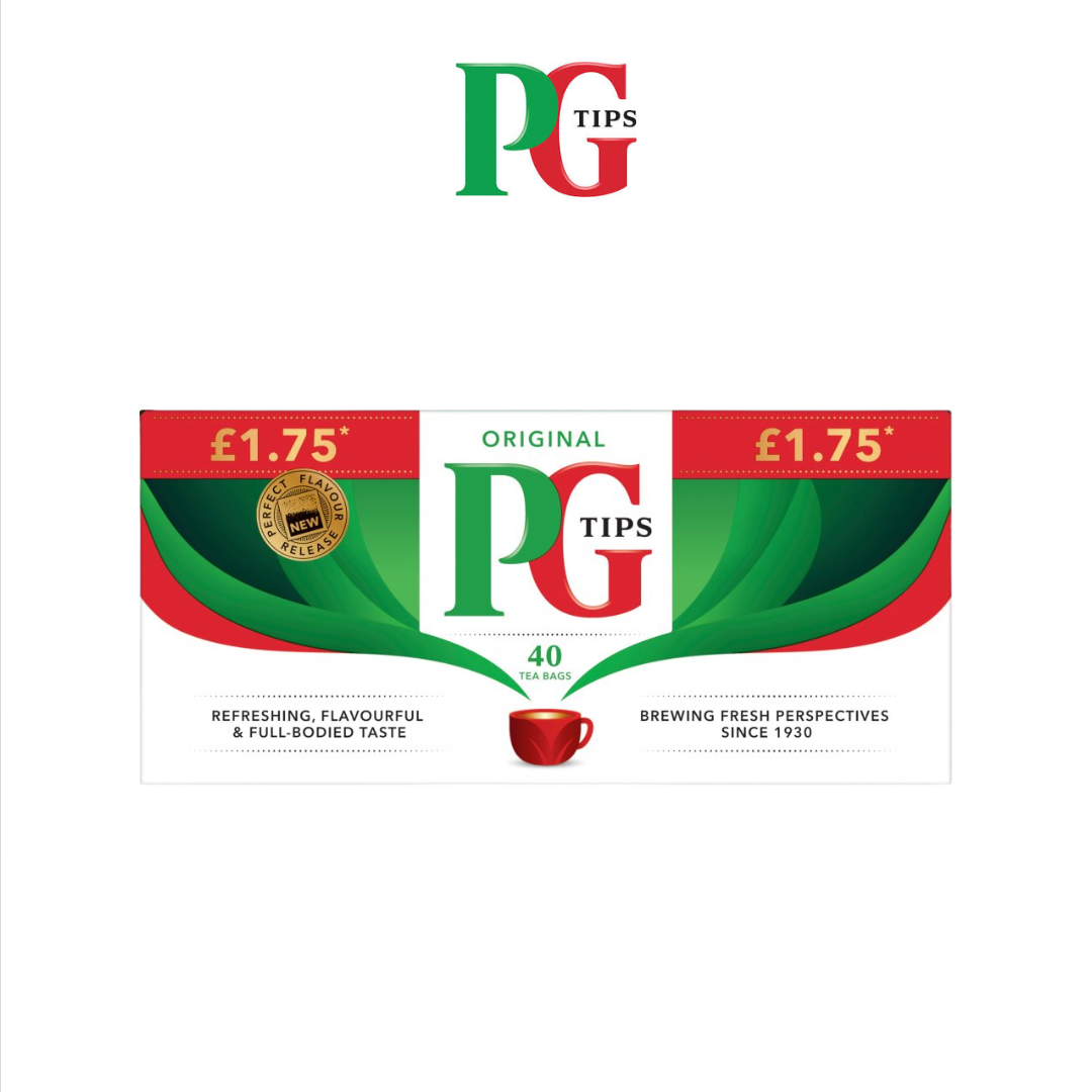 PG Tips Original Tea 40 Tea Bags (116g)